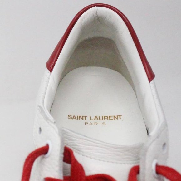 SAINT LAURENT #32278 Men´s White Low Top Sneakers (US 10.5 EU 41) main image 6